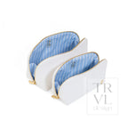 Luxe Duo Case - Woven Blanc