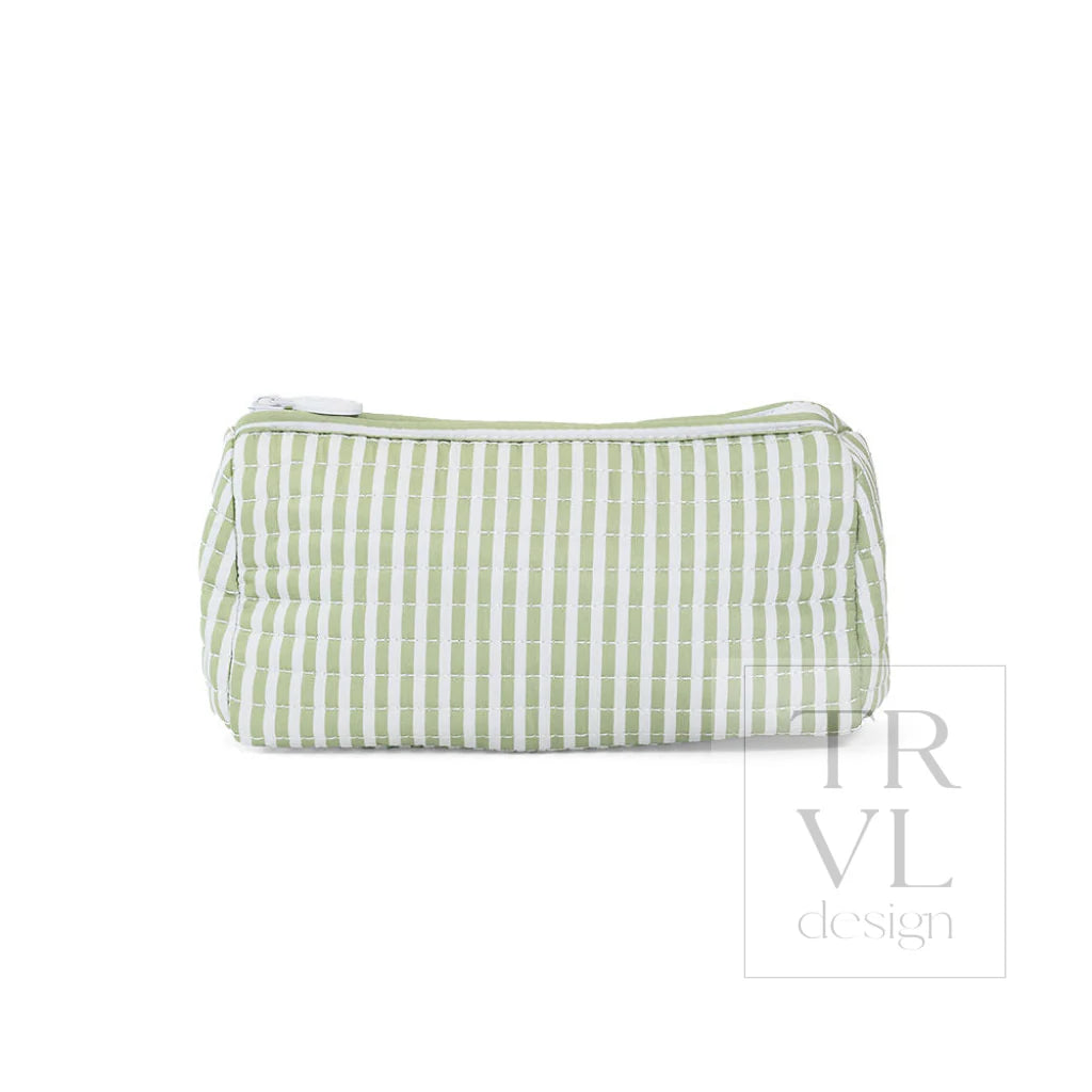 Quilted Pochette Bag - Pimlico Stripe Sage