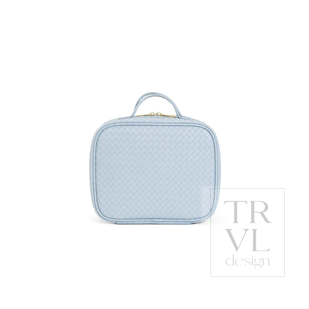 Cosmetic Toiletry Case - Woven Surf