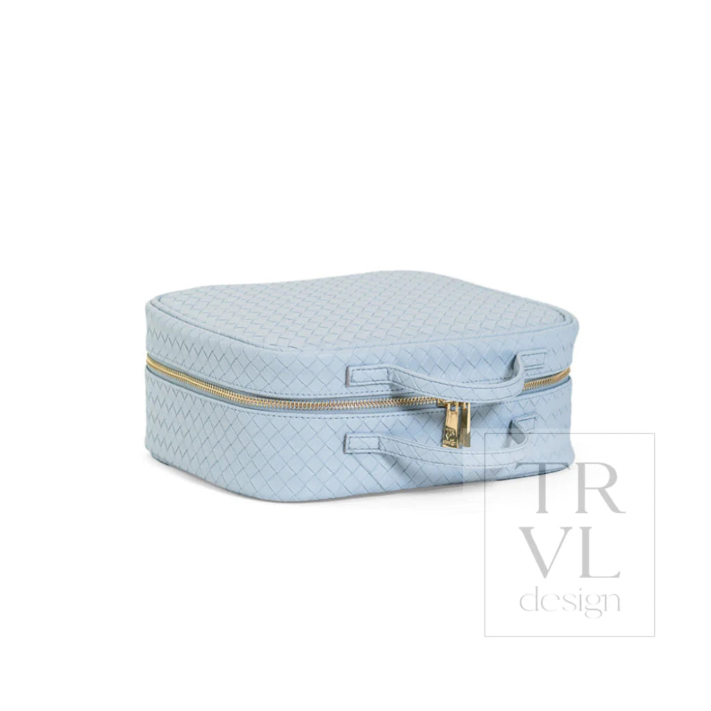 Cosmetic Toiletry Case - Woven Surf