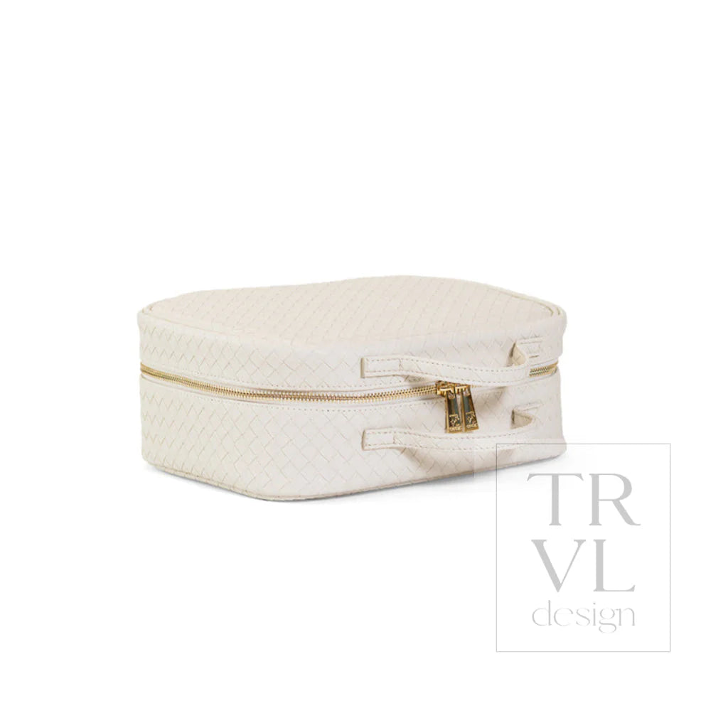 Cosmetic Toiletry Case - Woven Sand