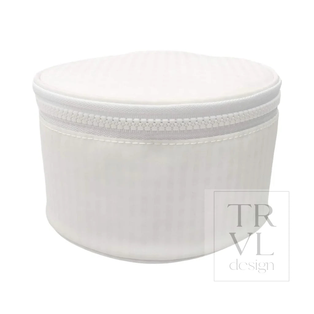 Jewel Round Case - Gingham White