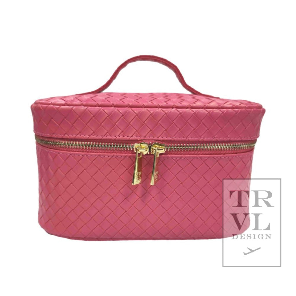 Luxe Train2 Woven Vegan Leather Train Case