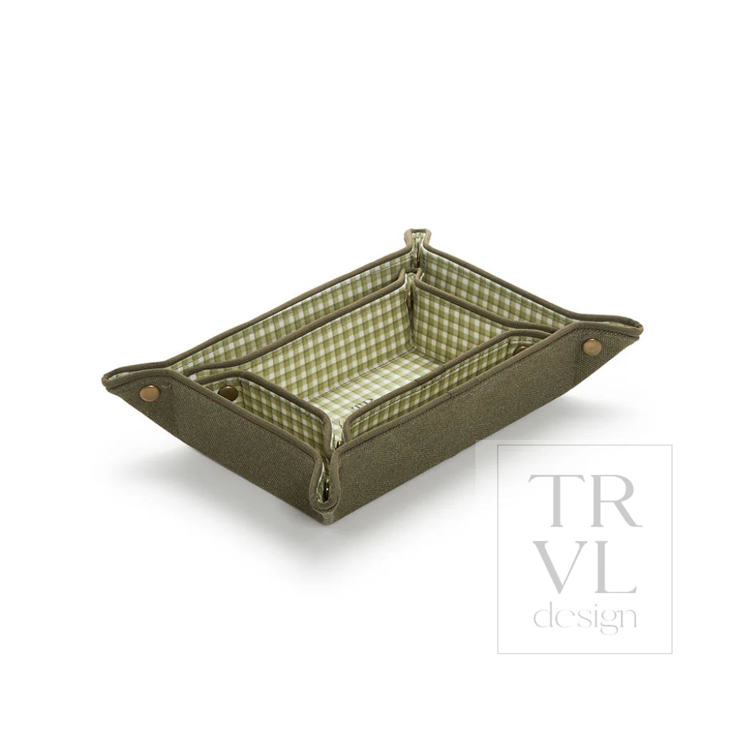 Men'S Tray Set - Coated Canvas Cactus