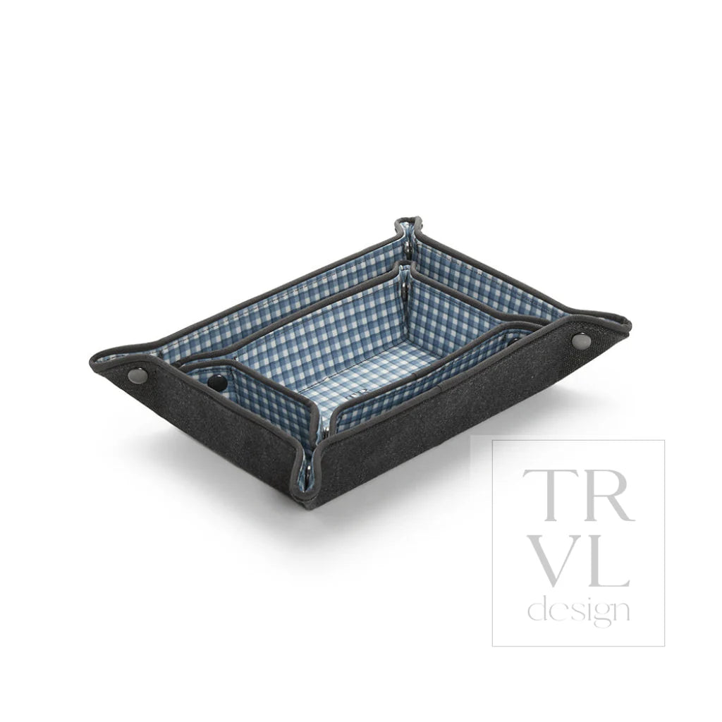Men'S Tray Set - Coated Canvas Indigo