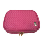 Luxe Zip Around Cosmetic Case - Woven Dahlia