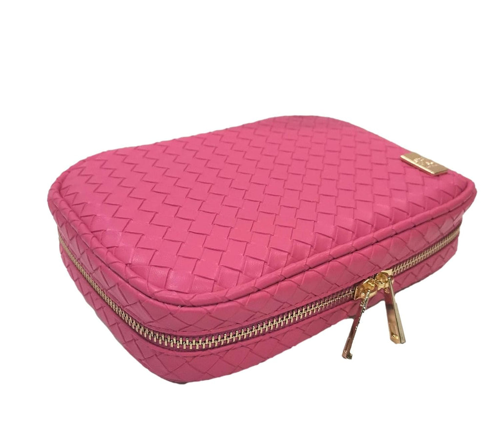 Luxe Zip Around Cosmetic Case - Woven Dahlia