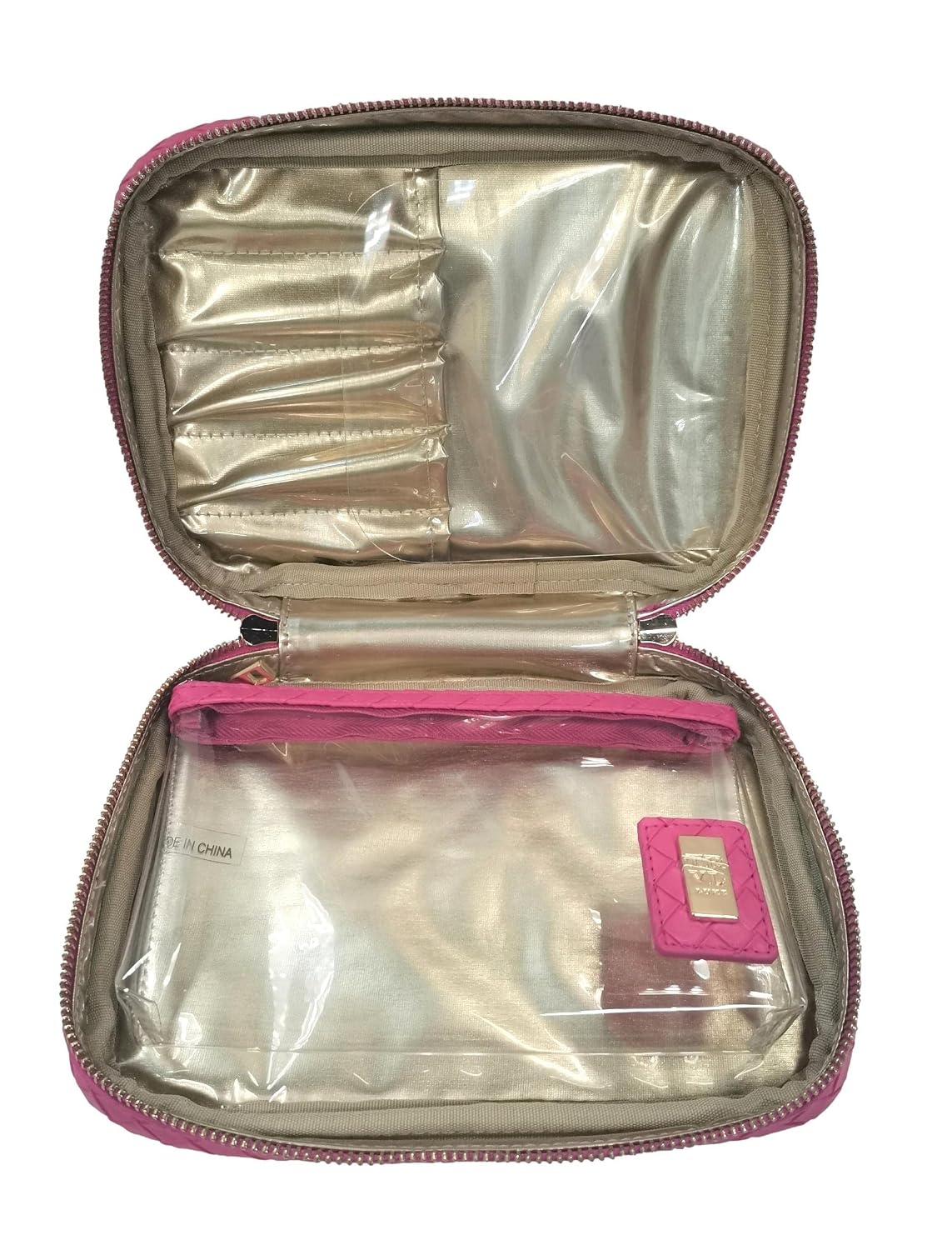 Luxe Zip Around Cosmetic Case - Woven Dahlia
