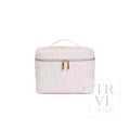 Luxe Vanity Train Case - Pimlico Stripe Pink
