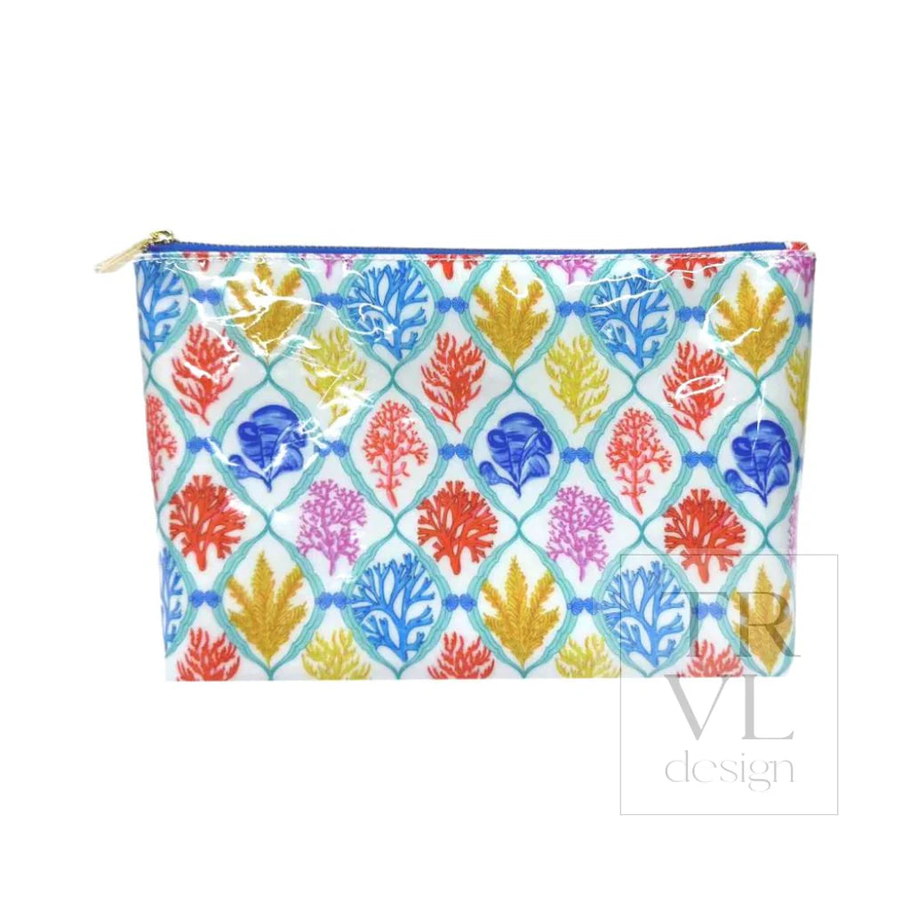 Luxe Gloss Trio Bags - Aqua Coral