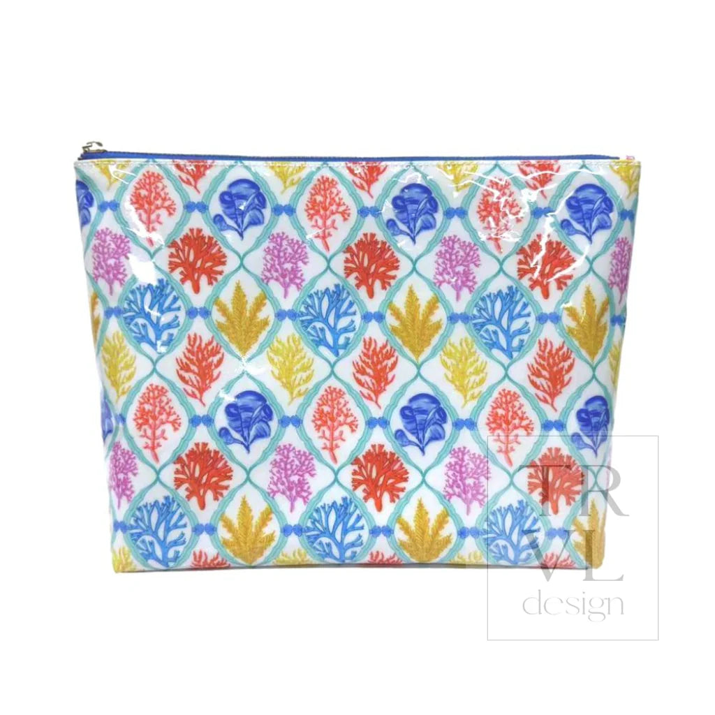 Luxe Gloss Trio Bags - Aqua Coral