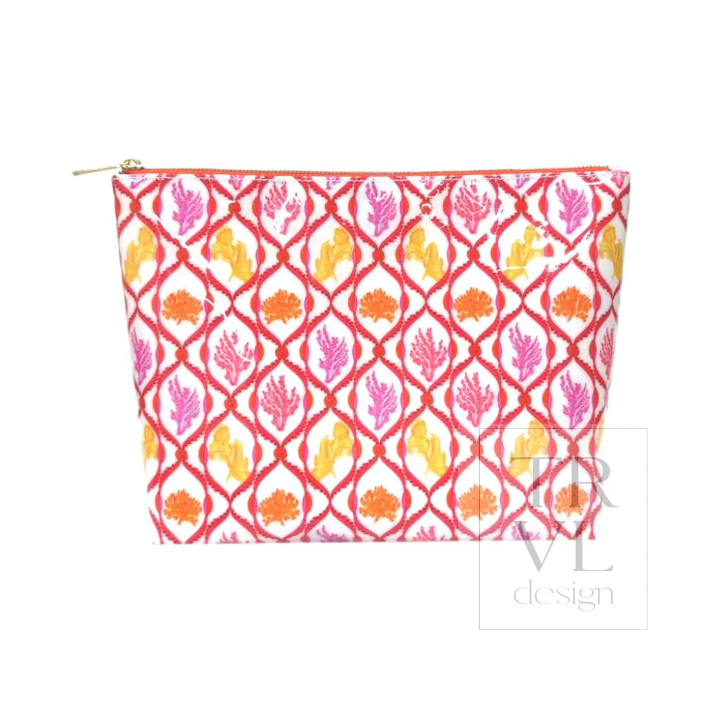Luxe Gloss Trio Bags - Red Coral
