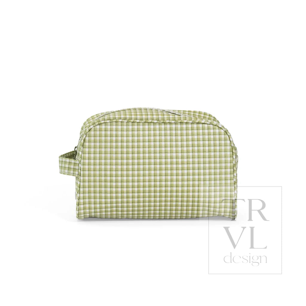 Stowaway Toiletry Bag - Rodeo Check Cactus