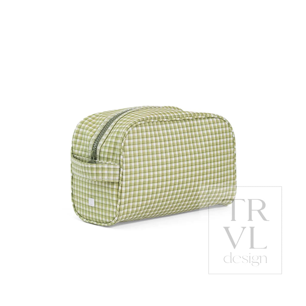 Stowaway Toiletry Bag - Rodeo Check Cactus