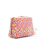 Luxe Gloss Double Zip Lg - Red Coral