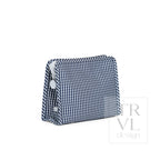 Roadie Medium Zip Pouch - Gingham Navy