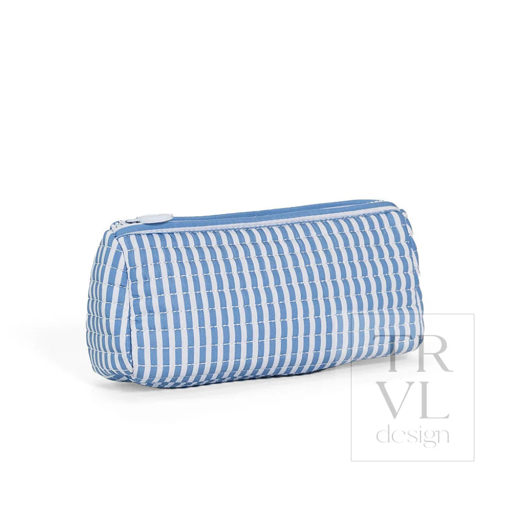 Quilted Pochette Bag - Pimlico Stripe Chambray