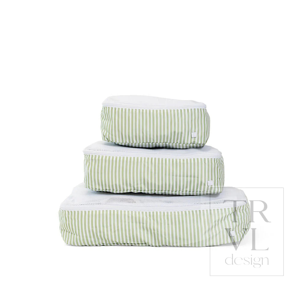 Packing Squad - Packing Cubes Pimlico Stripe Sage