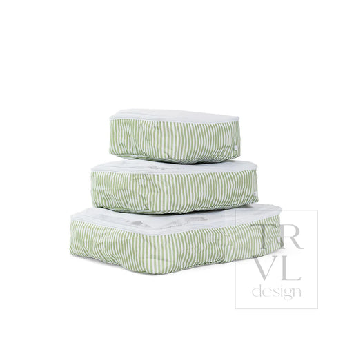 Packing Squad - Packing Cubes Pimlico Stripe Sage
