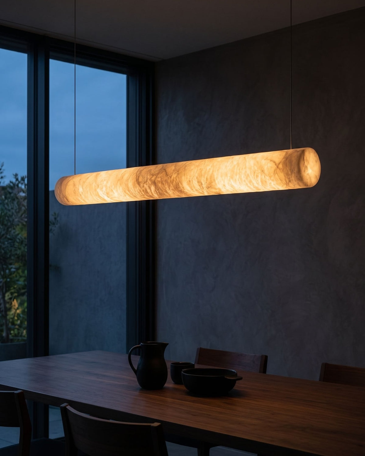 Alabaster Tube Lamp