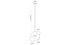 Candil de Alabastro Up & Down 32 cm