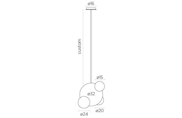 Candil de Alabastro Up & Down 32 cm