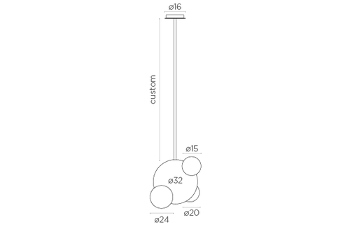 Candil de Alabastro Up & Down 32 cm