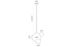 Candil de Alabastro Up & Down 28 cm