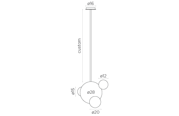 Candil de Alabastro Up & Down 28 cm