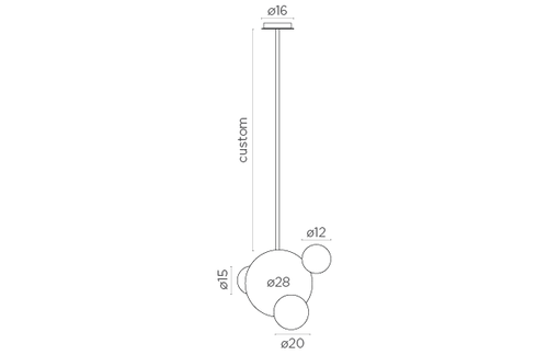 Candil de Alabastro Up & Down 28 cm