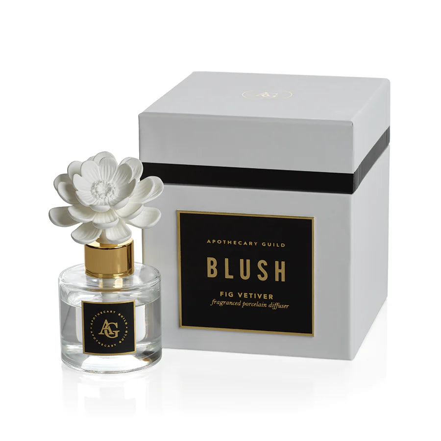 Apothecary Guild Blush Porcelain Diffuser Fig Vertiver 50 Ml