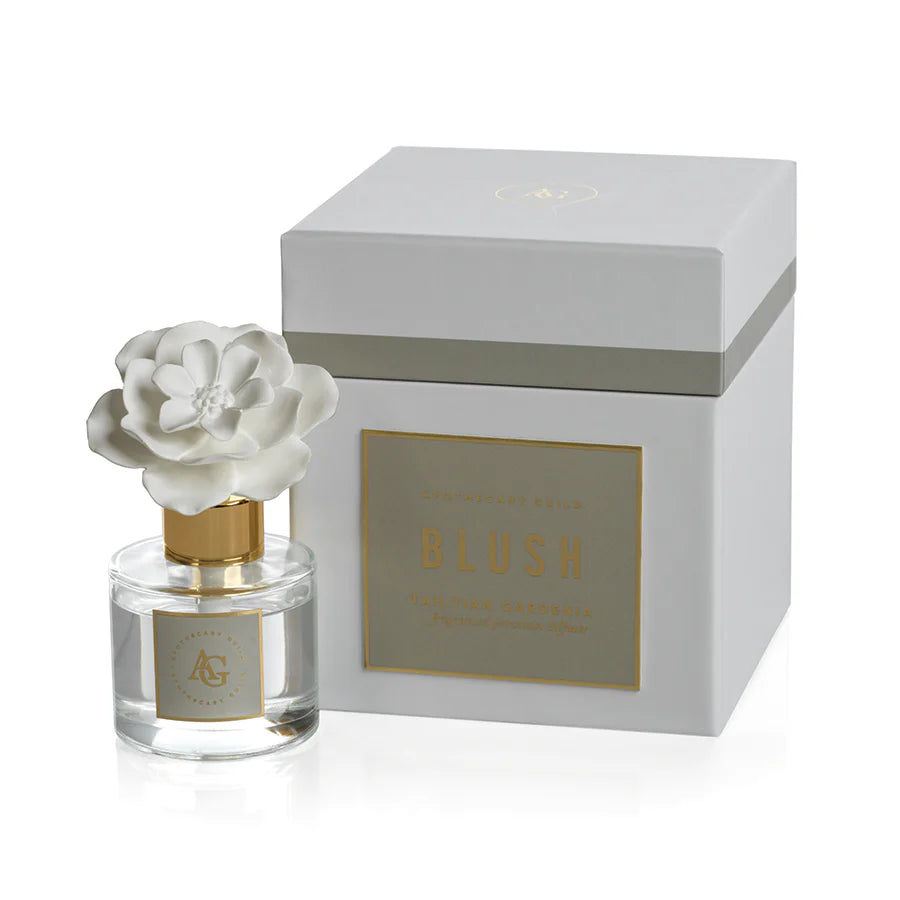 Apothecary Guild Blush Porcelain Diffuser Thaitian Gardenia 50 Ml