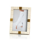 Maha Bone W/brass Trim Photo Frame Na 5 x 7