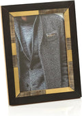 Black Chiseled Horn & Brass Photo Frame Na 5 x 7