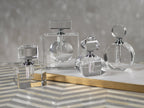 Modern Morocco Cube Glass Perfume 2.5 x 2.5 x 3.25 Inches