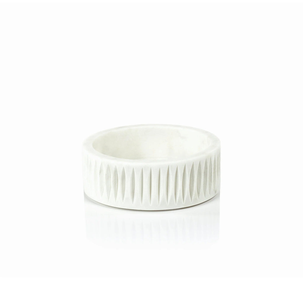 Arezzo Carved Marble Bowl Small 6" x 2"