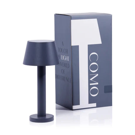 Como Rechargeable Table Light Slate Gray 4.5 x 9.5 In