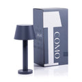 Como Rechargeable Table Light Slate Gray 4.5 x 9.5 In