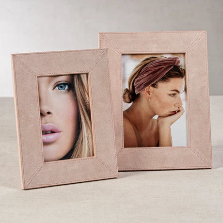 Suede Lux Photo Frame Amalfi Blush Blush 5 x 7 In