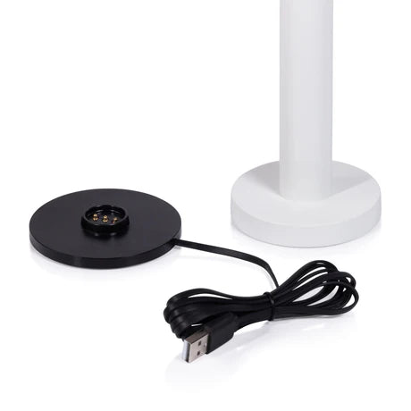 Como Rechargeable Table Light Matt White 4.5 x 9.5 In