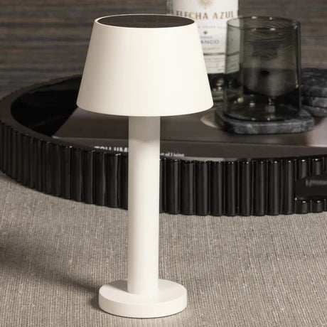 Como Rechargeable Table Light Matt White 4.5 x 9.5 In