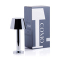 Como Rechargeable Table Light Polised Chrome 4.5 x 9.5 In