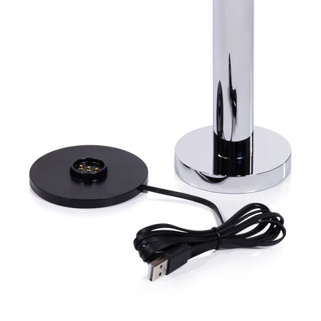 Como Rechargeable Table Light Polised Chrome 4.5 x 9.5 In