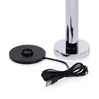 Como Rechargeable Table Light Polised Chrome 4.5 x 9.5 In