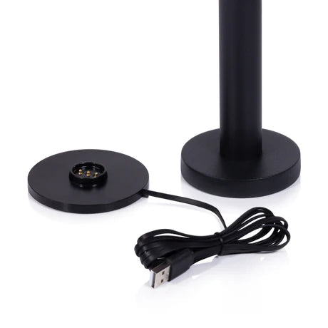 Como Rechargeable Table Light Matt Black 4.5 x 9.5 In