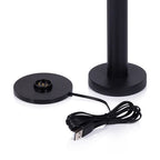Como Rechargeable Table Light Matt Black 4.5 x 9.5 In