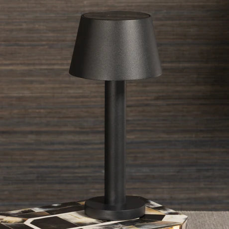 Como Rechargeable Table Light Matt Black 4.5 x 9.5 In