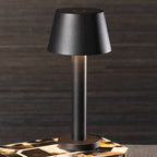 Como Rechargeable Table Light Matt Black 4.5 x 9.5 In