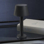 Como Rechargeable Table Light Matt Black 4.5 x 9.5 In