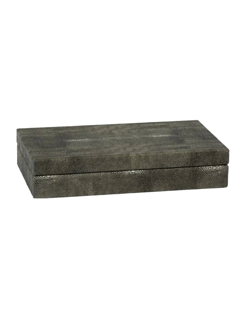 Bora Bora Faux Stingray Leather Box With Suede Interior Small (12 In x 6 In x 3 In)